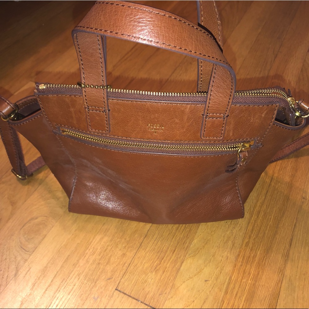 Fossil Brown Leather Hand or Crossbody Bag